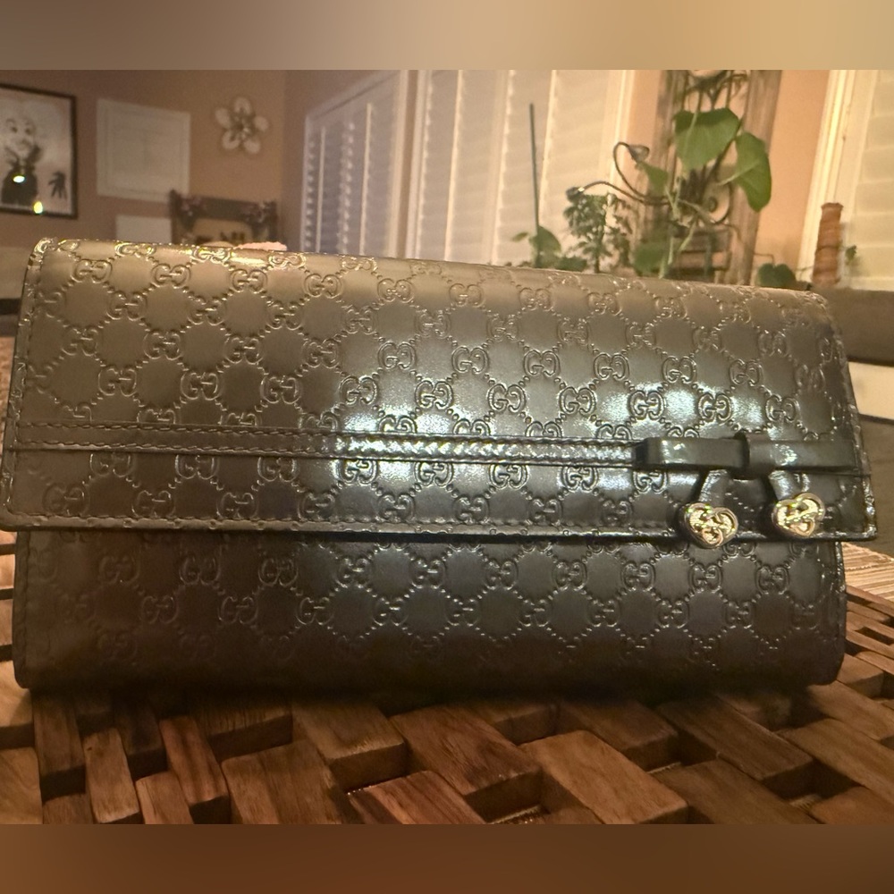 Grey Microguccissima Continental Wallet - Picture 2 of 8